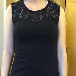 Black lace top